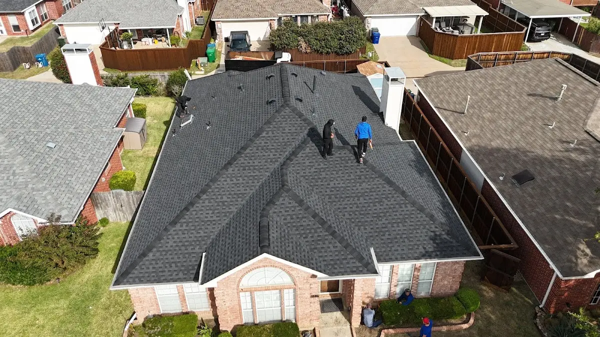 Commercial Roofing work in progress on a Kansas City property